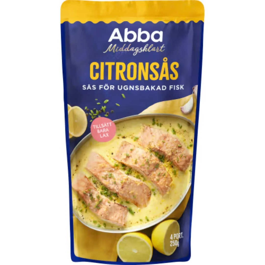 Abba CitronsÄs För Ugnsbakad Lax 4 Port - Creamy Lemon Sauce for Fish Gratin 250g