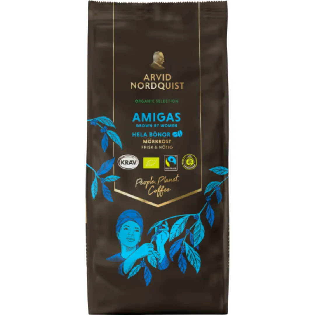 Arvid Nordquist Amigas - Organic Dark Roast Whole Beans 450g