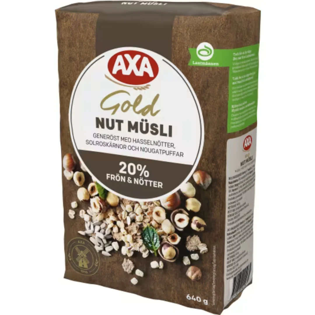 Axa Nut MĂĽsli Gold - Nut & Seed Muesli 640g