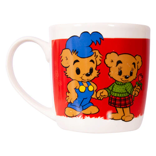 BAMSE Mugg Bamse & Brummelisa Röd 27cl - Image 3
