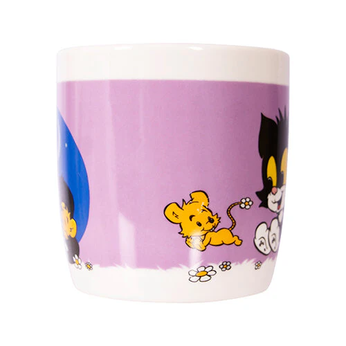 BAMSE Mugg Katten Jansson & Husmusen Lila 27cl - Image 4