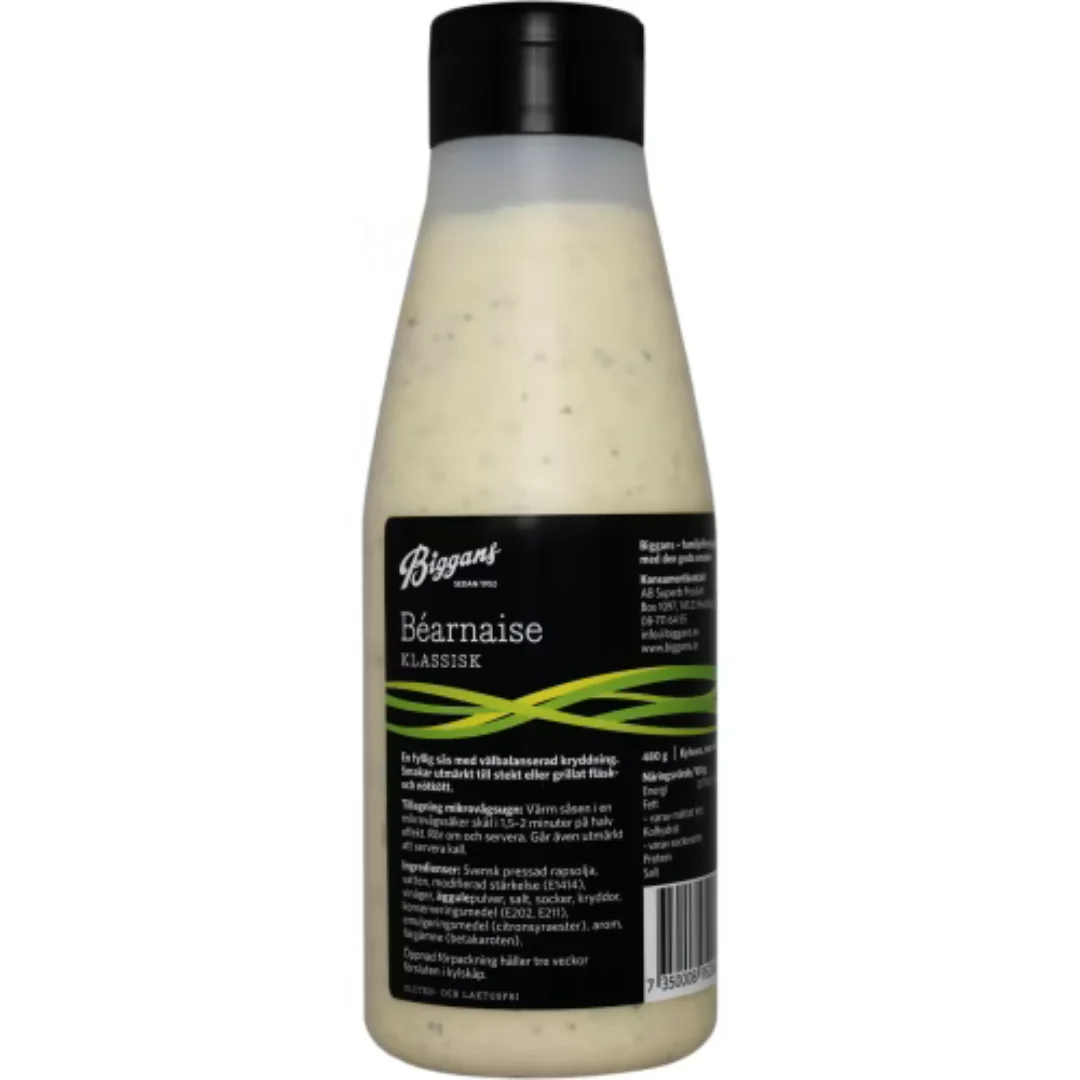 Biggans BéarnaisesÄs - Original Béarnaise Sauce 480g