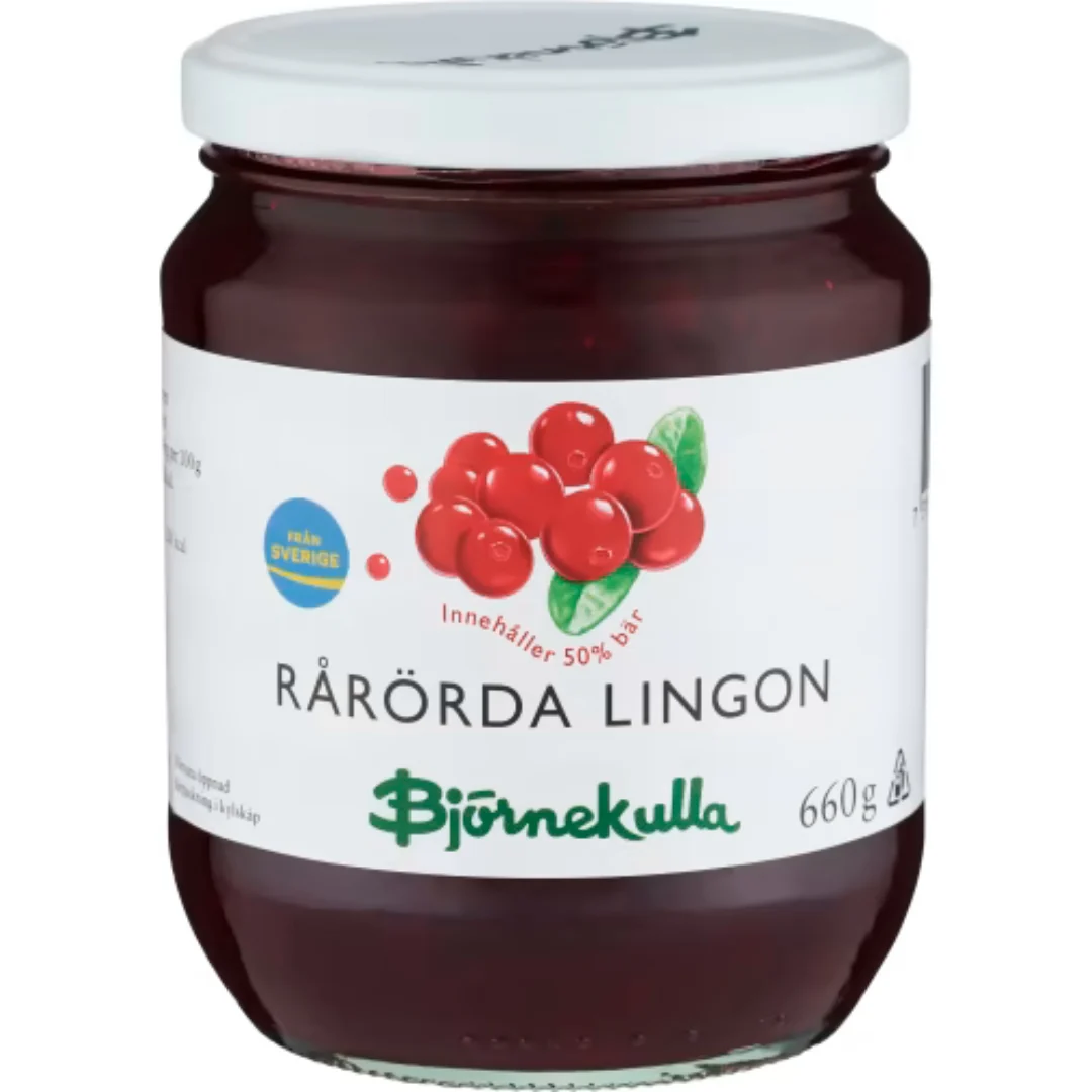 Björnekulla Rårörda Lingon Extra Kvalitet - Stirred Lingonberries 660g