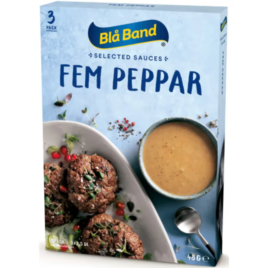 BlÄ Band Fem Peppar Pulver - Five Pepper Sauce 48g