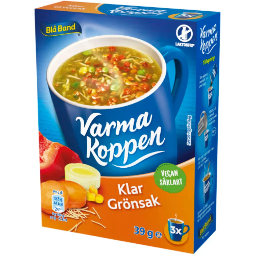 BlÄ Band Klar Grönsak Varma Koppen Pulver/3 Port - Vegetable Soup 39g