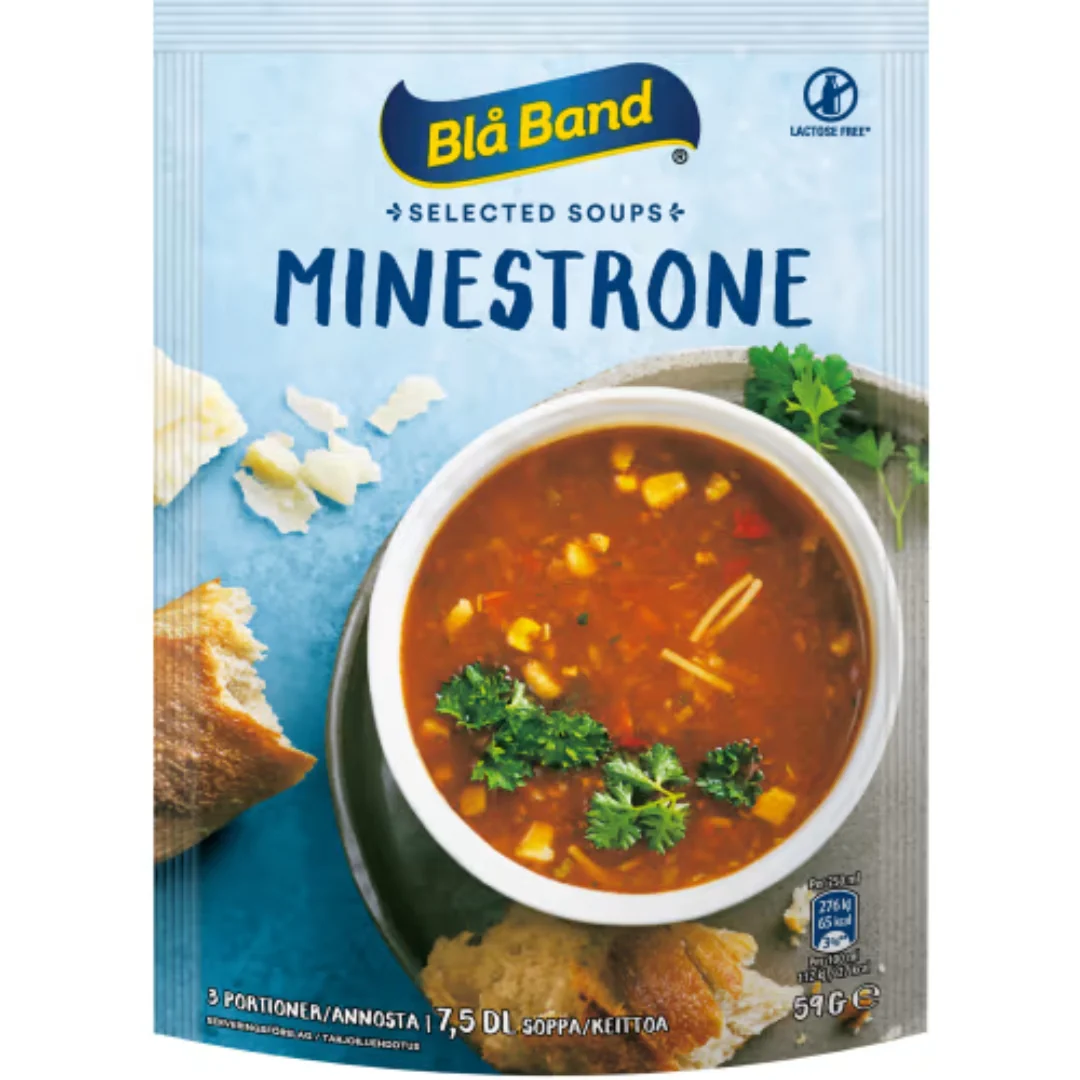 BlÄ Band Minestrone Soppa Pulver/3 Port - Vegetable & Pasta Soup 59g