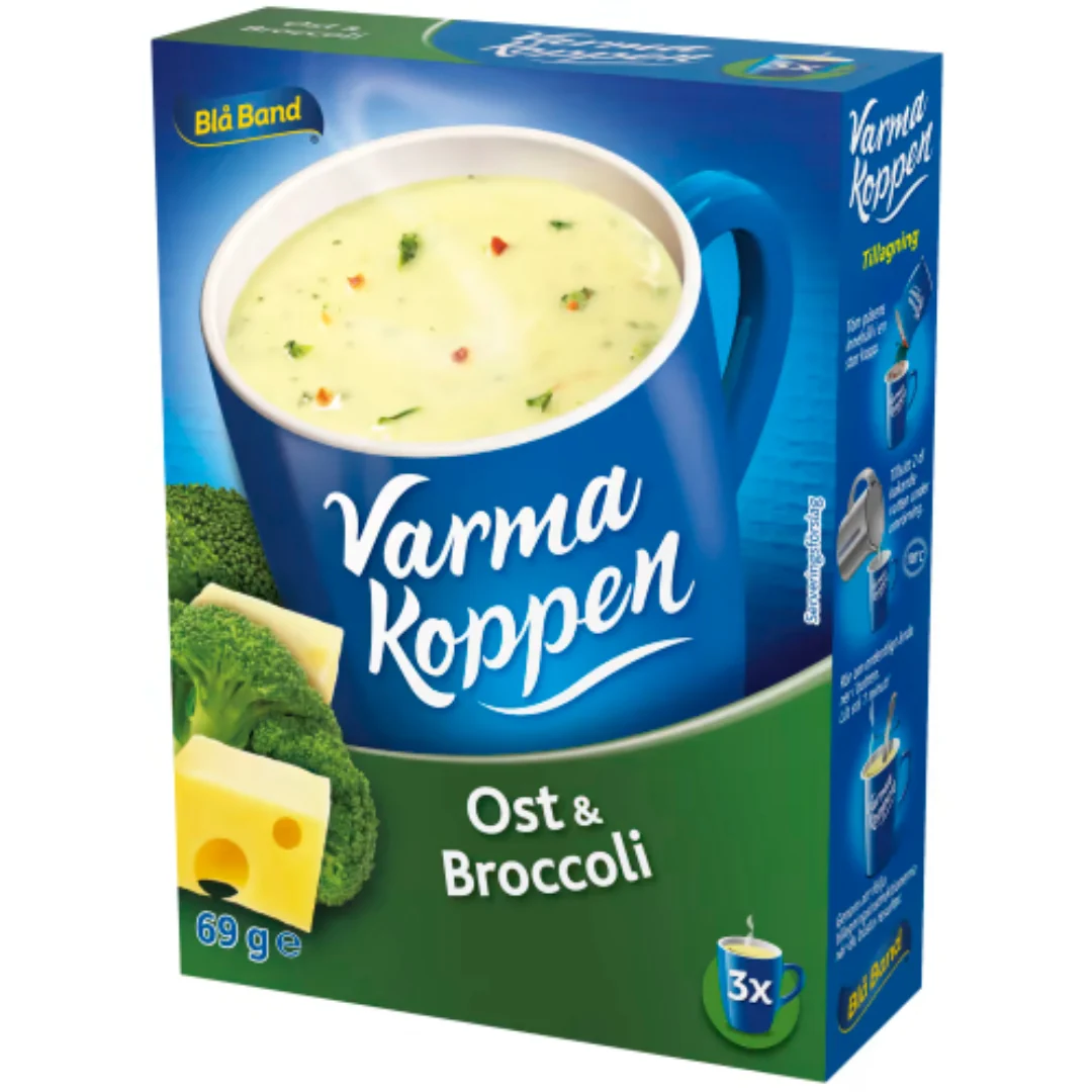 BlÄ Band Ost & Broccoli Varma Koppen Soppa Pulver/3 Port - Cheese & Broccoli Soup 200ml