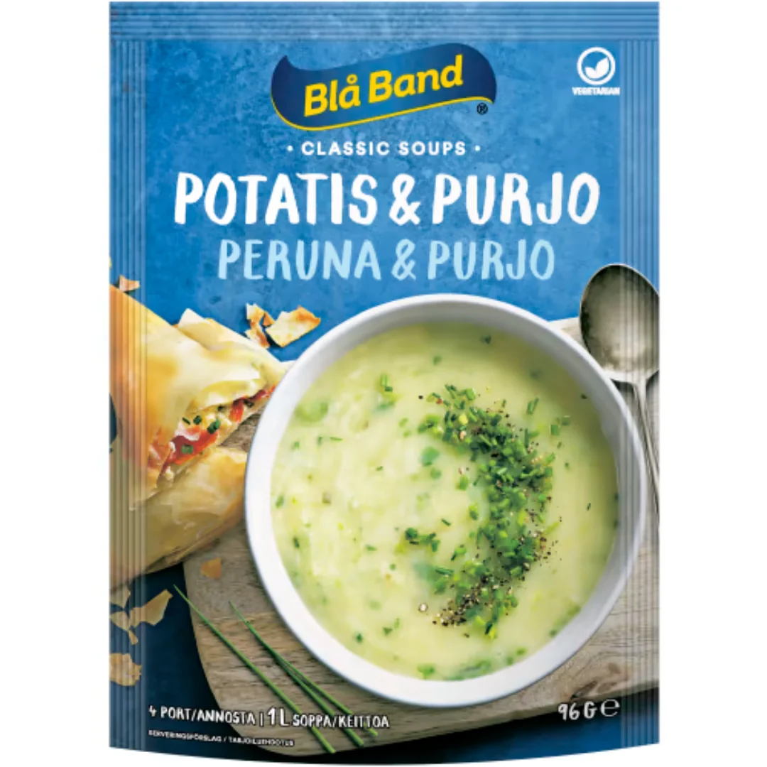 BlÄ Band Potatissoppa Purjolök Pulver/4 Port - Potato & Leek Soup 103g