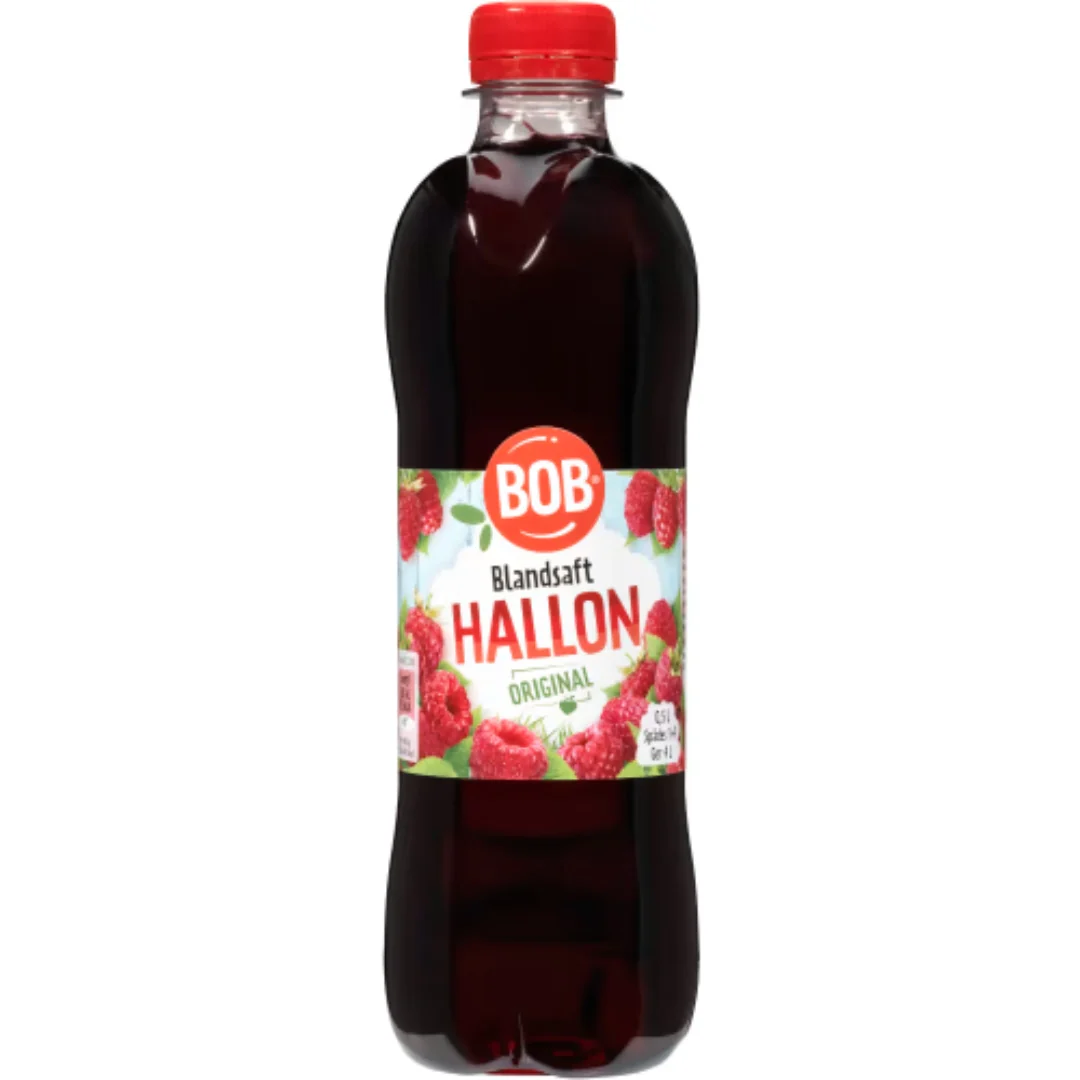 Bob Hallon Blandsaft - Raspberry Cordial 0.5L
