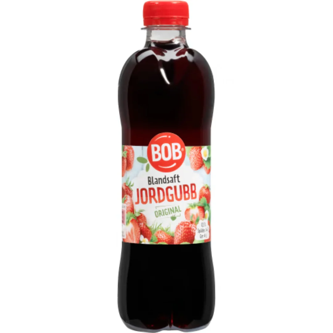 Bob Jordgubb Blandsaft - Strawberry Cordial 0.5L