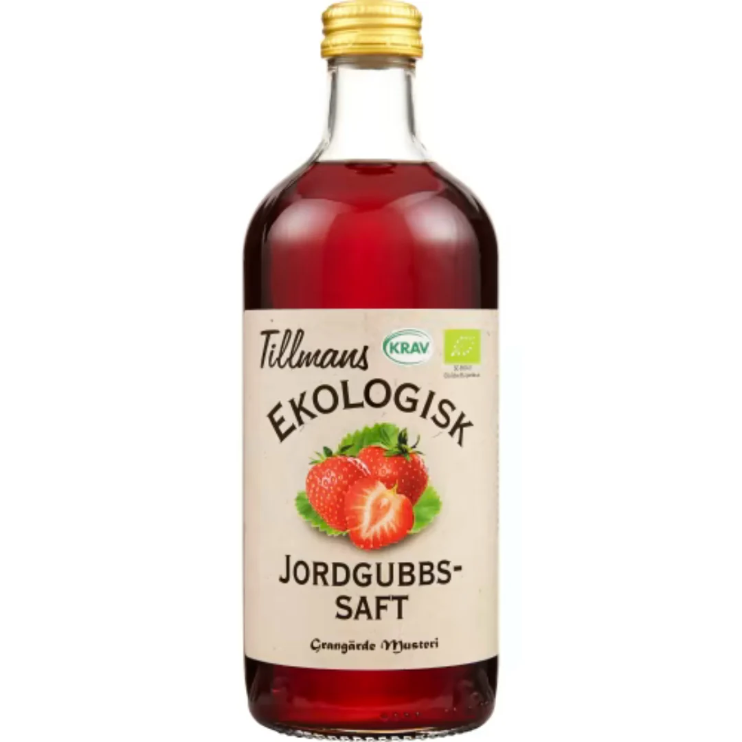 Tillmans Ekologisk Jordgubbs saft - Organic Strawberry Cordial 0.5L