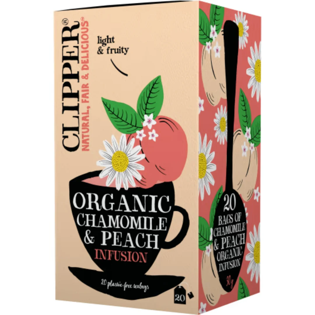 Clipper Chamomile Peach Te - Chamomile Peach Tea 20p