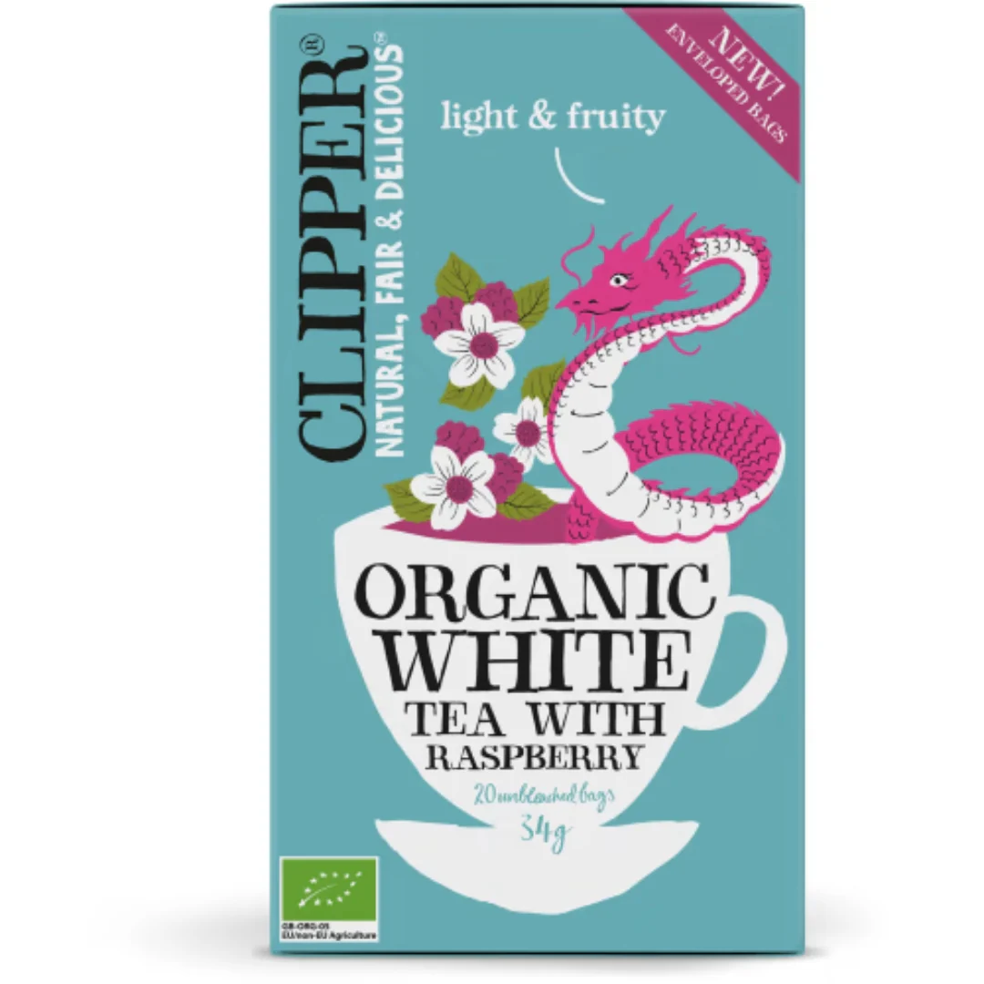 Clipper White Tea With Raspberry - Organic White Tea Raspberry 20p