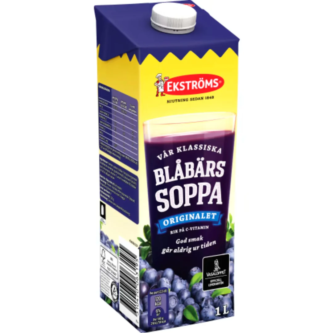 Ekströms BlÄbÀrssoppa - Blueberry Fruit Soup 1L