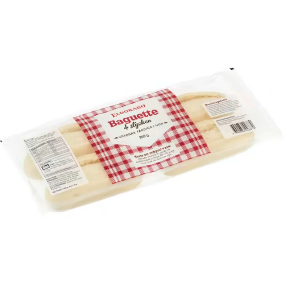 Eldorado Baguette Vete 4-pack - Wheat baguettes 300g