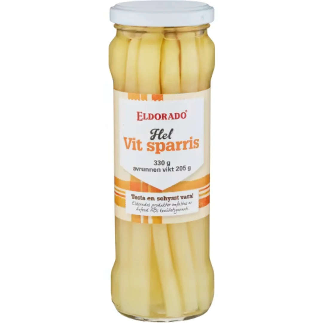 Eldorado Hel Sparris Vit - Whole White Asparagus 330g