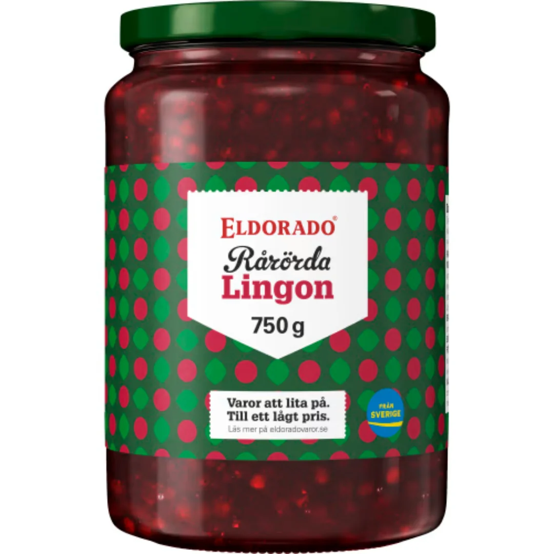 Eldorado Lingon RÄrörda - Stirred Lingonberries 750g
