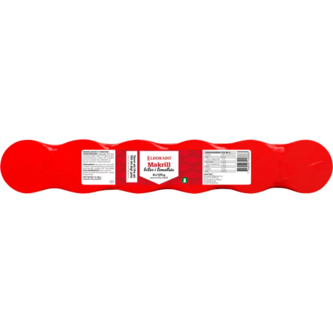 Eldorado Makrillfiléer i TomatsÄs - Mackerel Fillets in Tomato Sauce 6-Pack