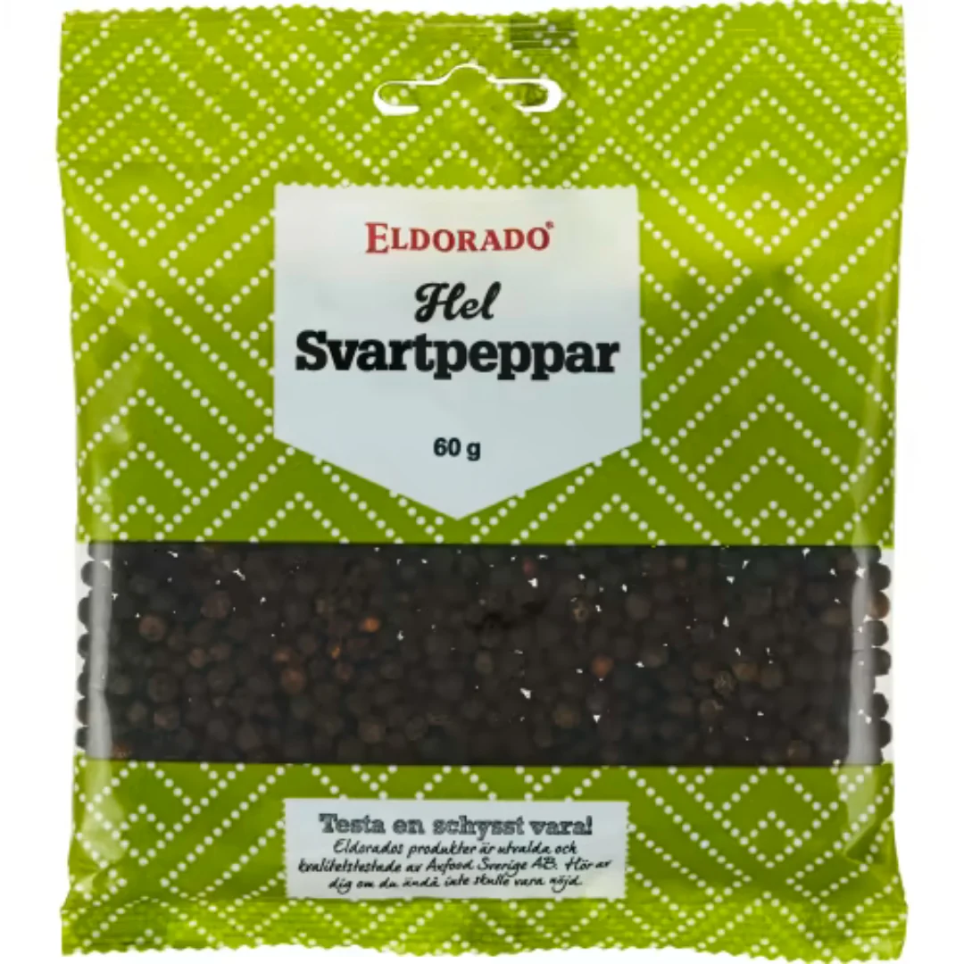 Eldorado Svartpeppar Hel PÄse - Whole Black Pepper 60g