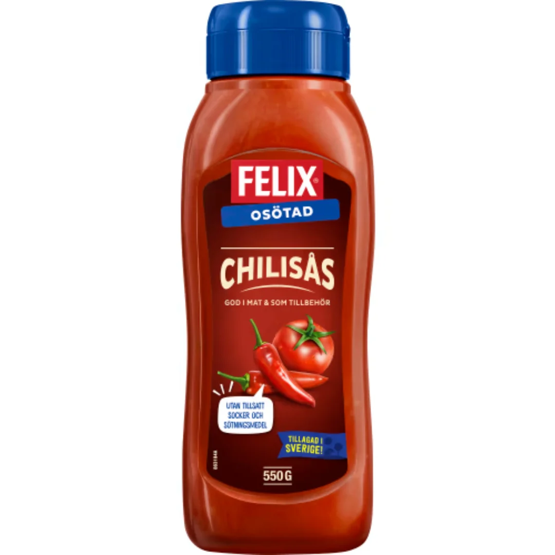 Felix ChilisÄs Osötad - Unsweetened Chili Sauce 550g