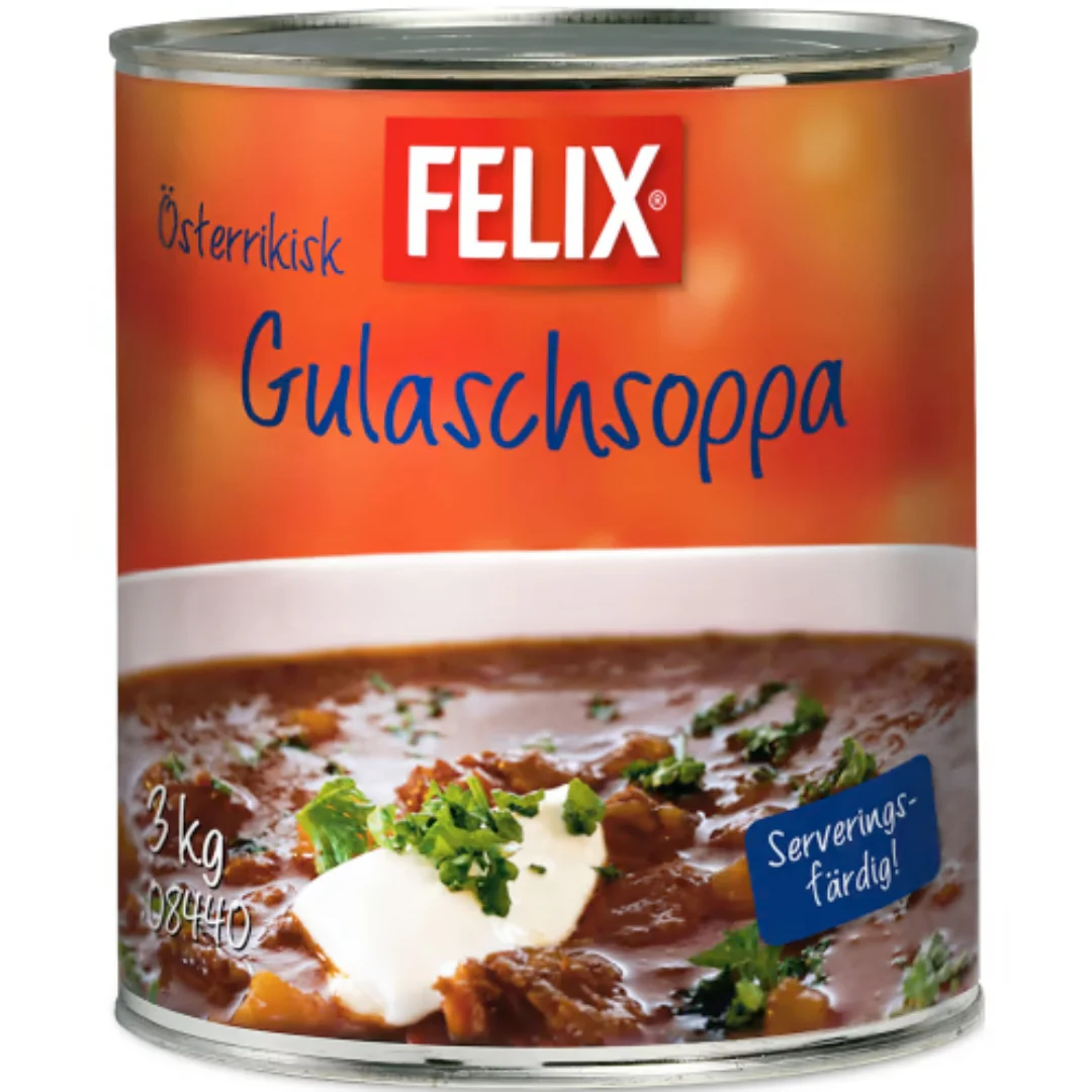 Felix Gulaschsoppa Ă–sterrikisk - Austrian Goulash Soup with Meat and Potatoes 3kg