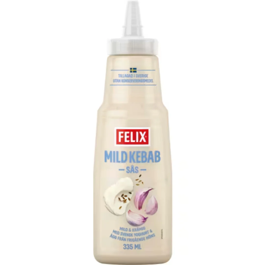 Felix Kebab Mild SÄs - Mild Kebab Sauce 335ml