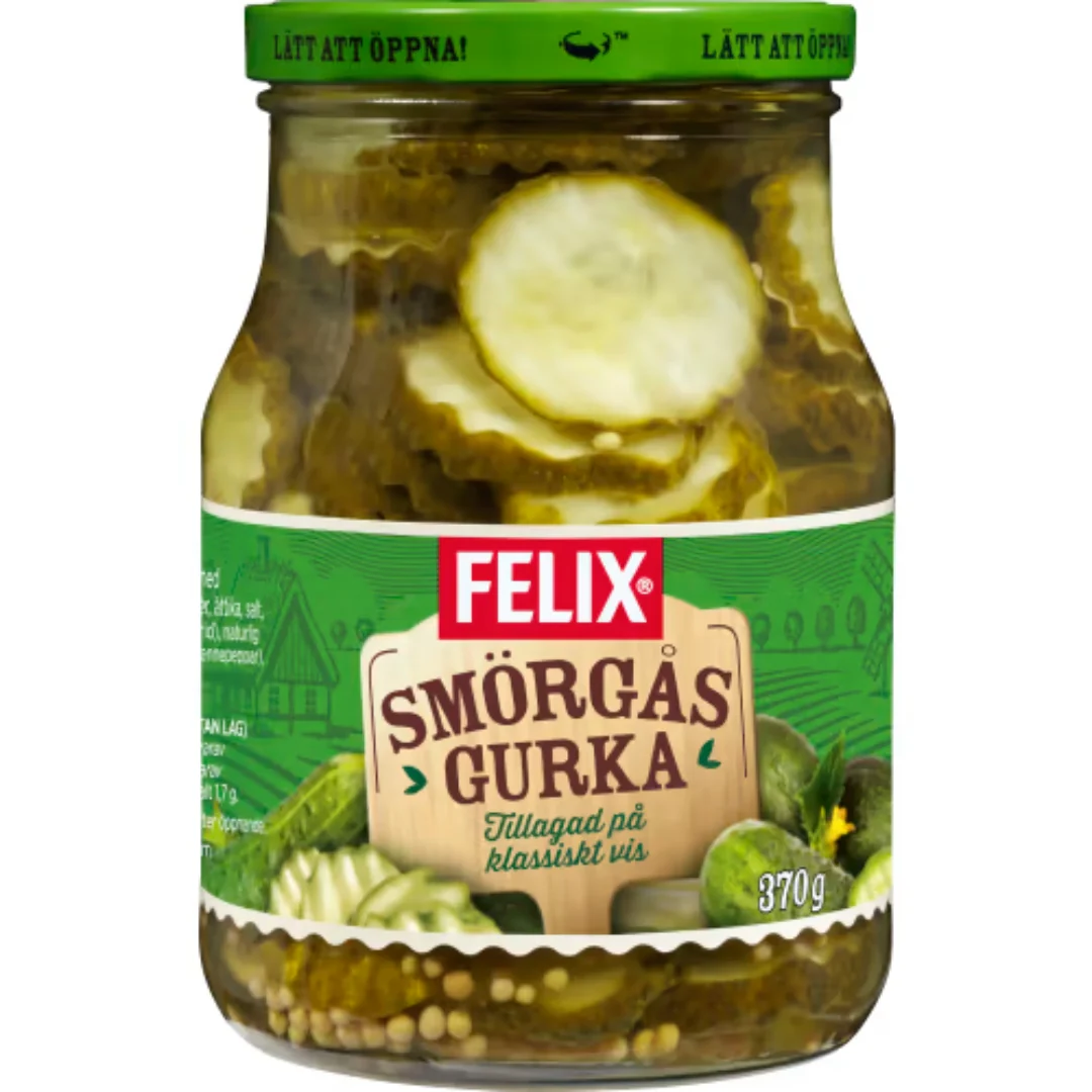 Felix SmörgÄsgurka Skivad - Sandwich Pickles 370g