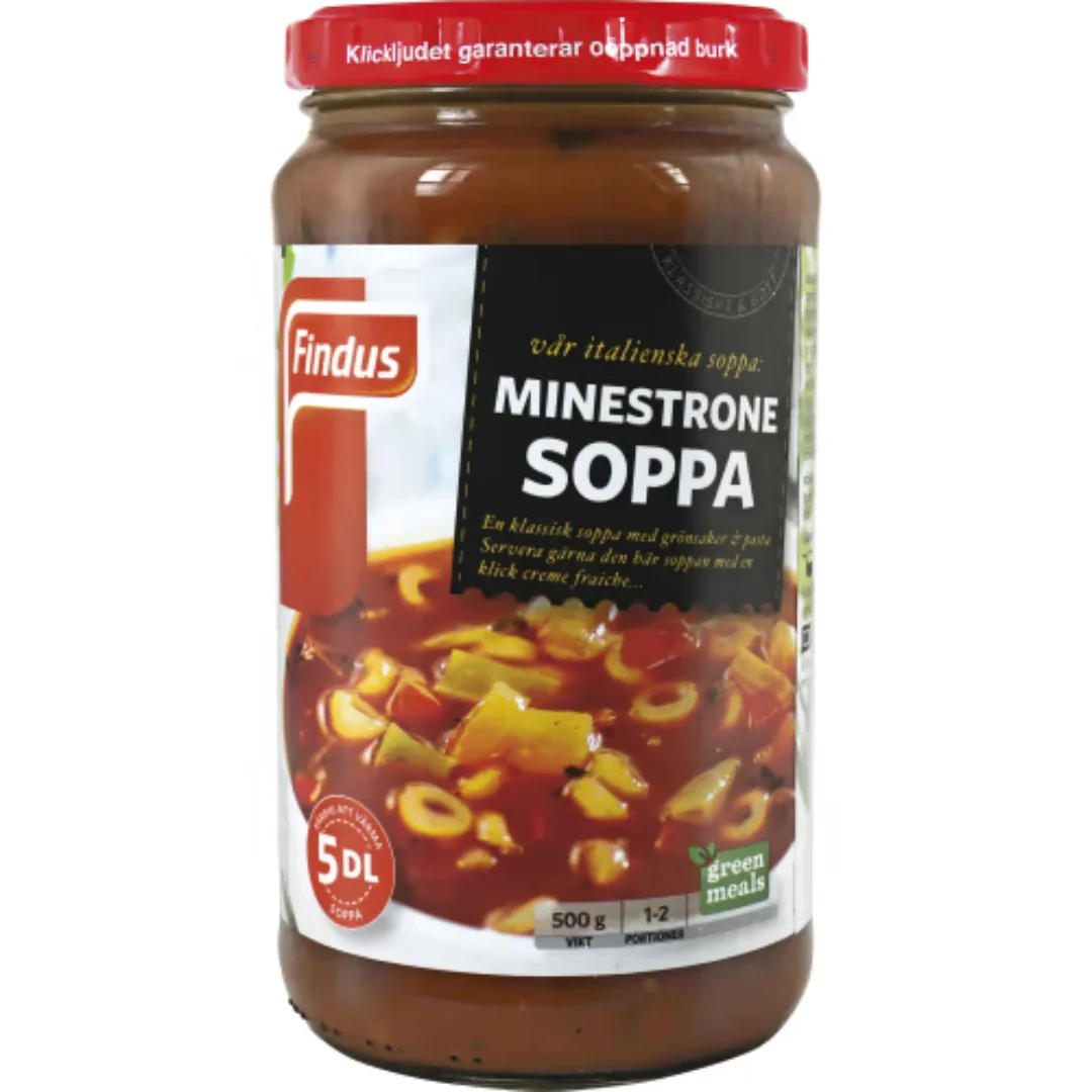Findus Minestrone Soppa 1-2 Port - Minestrone Soup 500g