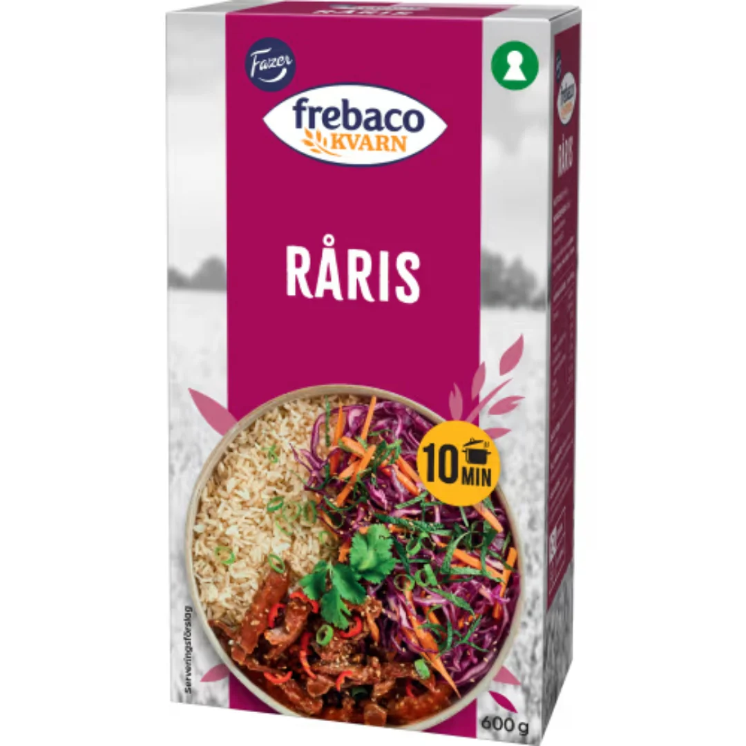 Frebaco Kvarn RÄris - Whole Grain Brown Rice 600g