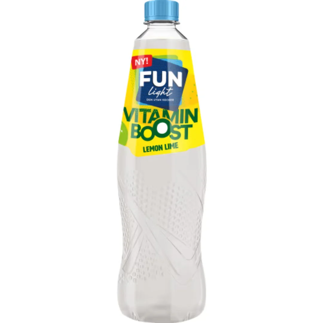 Fun Light Lemon Lime Vitamin Boost - Cordial with Lemon and Lime Flavour 0.8L