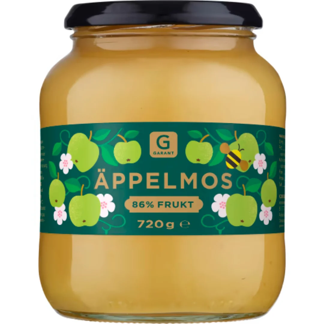 Garant Äppelmos - Applesauce with 86% Fruit 720g