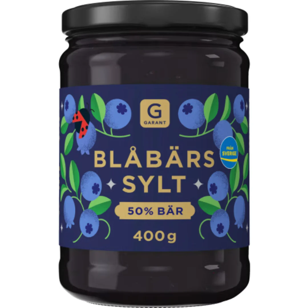 Garant BlÄbÀrssylt 50% BÀr - Blueberry Jam 400g