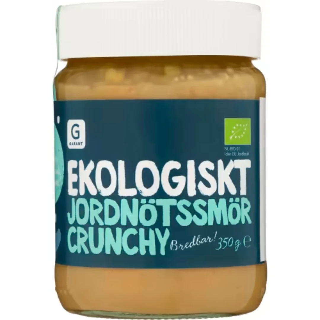 Garant Eko Jordnötssmör Crunchy - Organic Crunchy Peanut Butter 350g