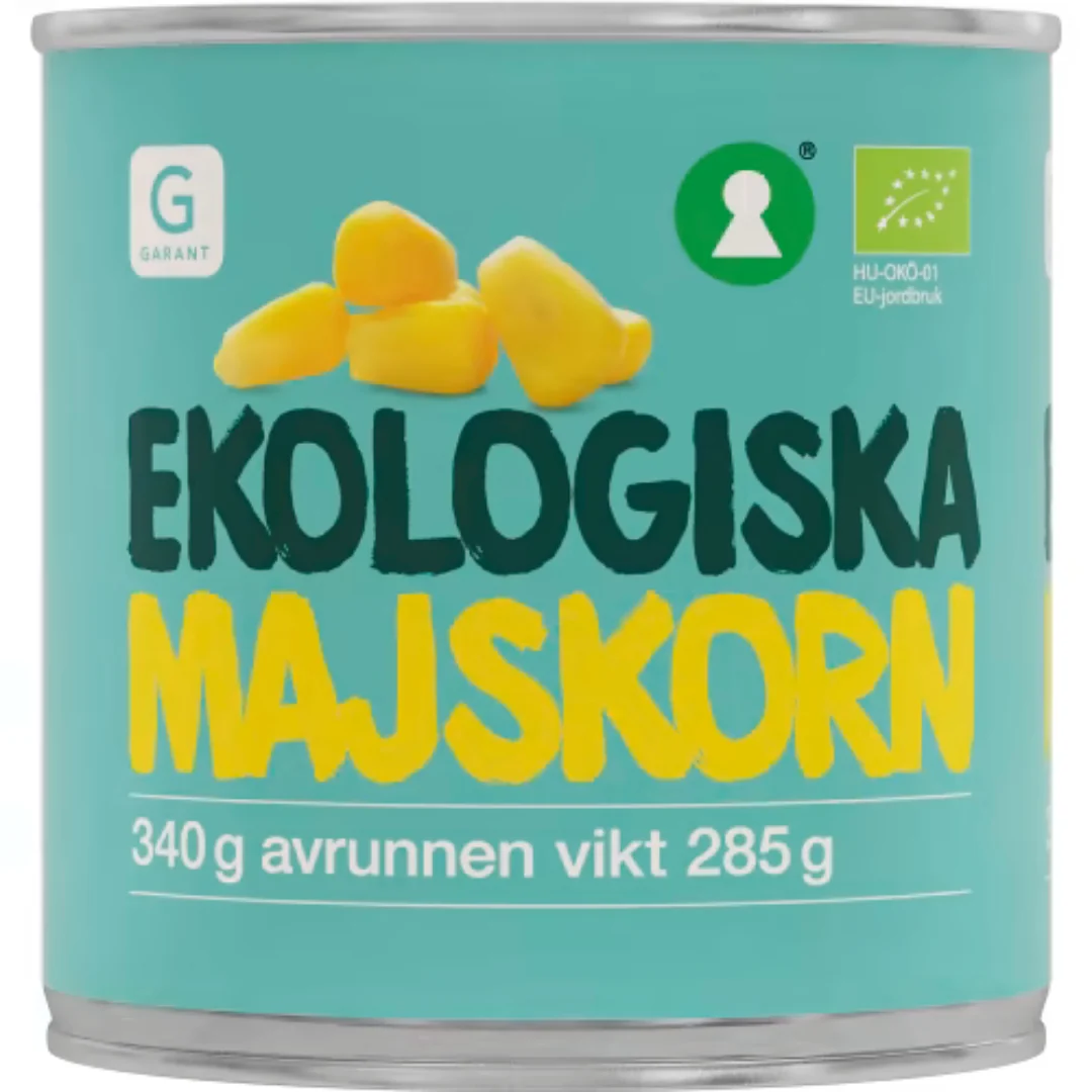 Garant Eko Majskorn Ekologiska - Organic Corn Kernels 340g