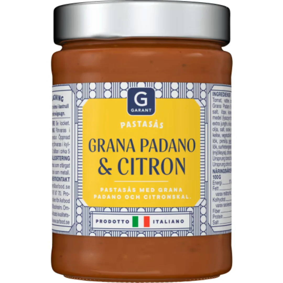 Garant Grano Padano Citron PastasÄs - Pasta Sauce with Grana Padano and Lemon Zest 290g