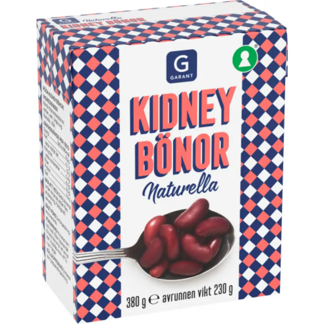 Garant Kidneybönor Naturella - Natural Kidney Beans 380g