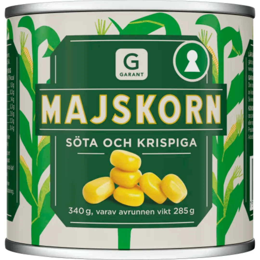 Garant Majs - Sweet and Crispy Corn Kernels 340g