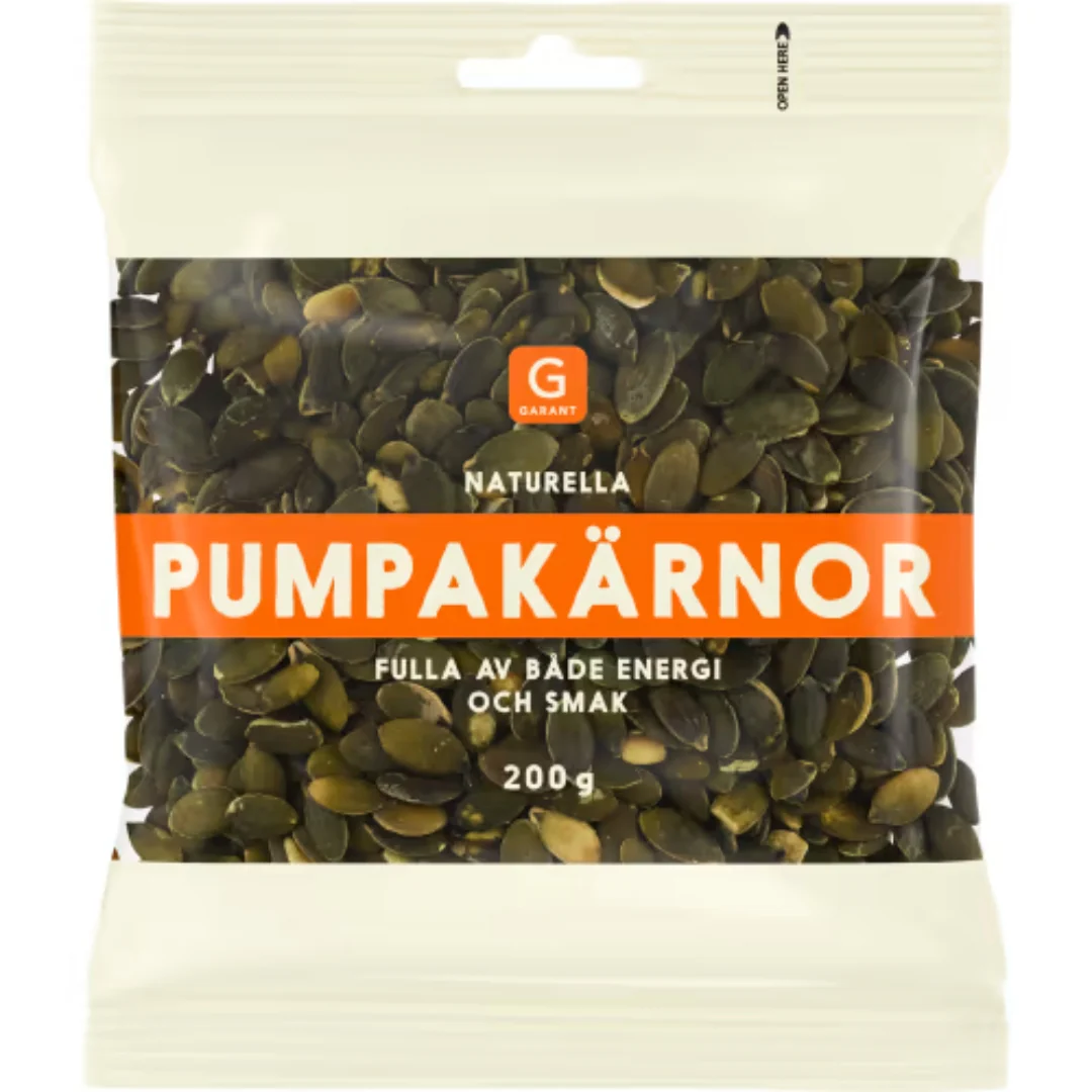 Garant Pumpakärnor Skalade - Shelled Pumpkin Seeds 200g