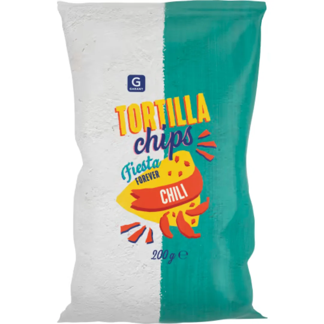Garant Tortillachips Chili - Chili Flavored Tortilla Chips 200g