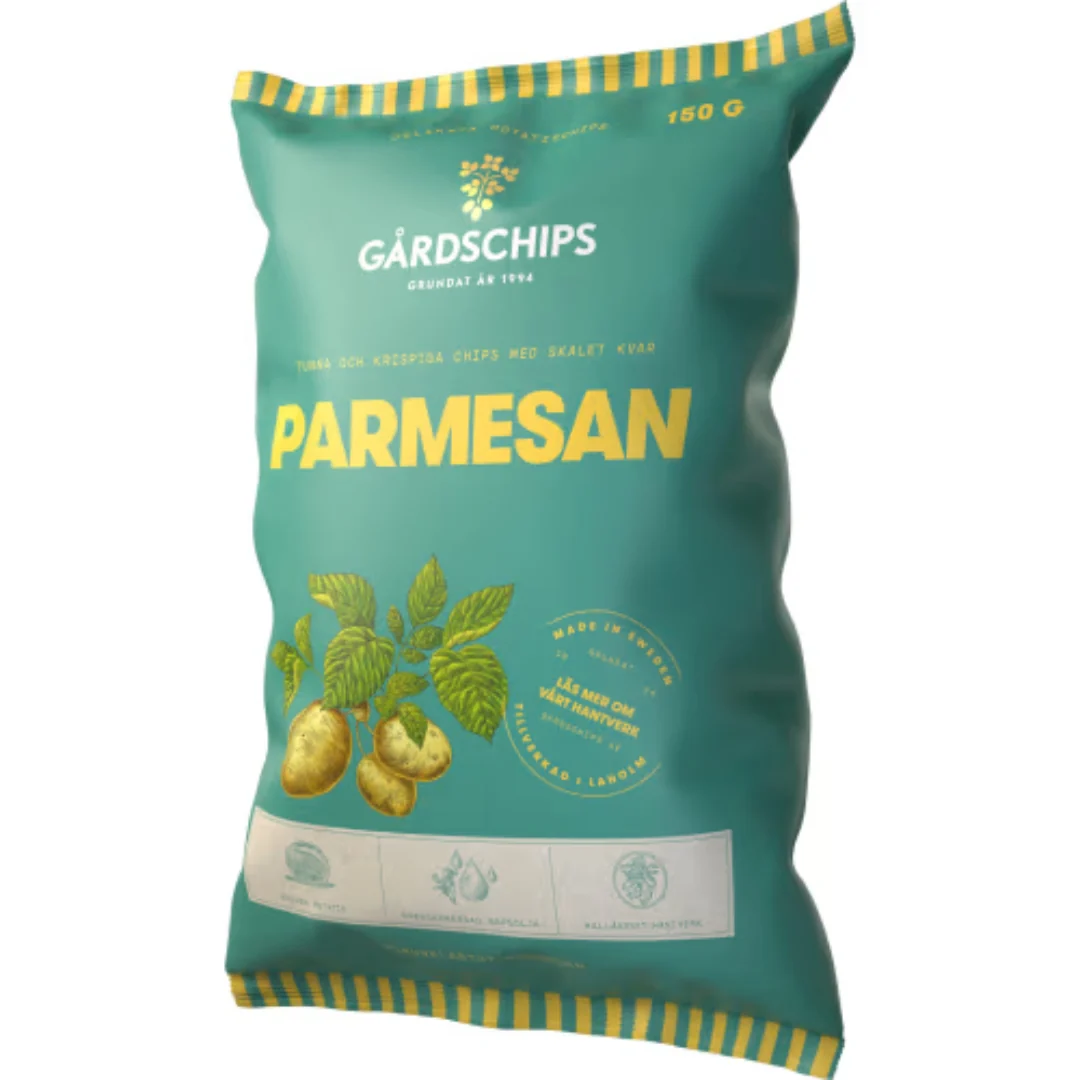 GÄrdschips Parmesan - Chips with Parmesan flavor 150g