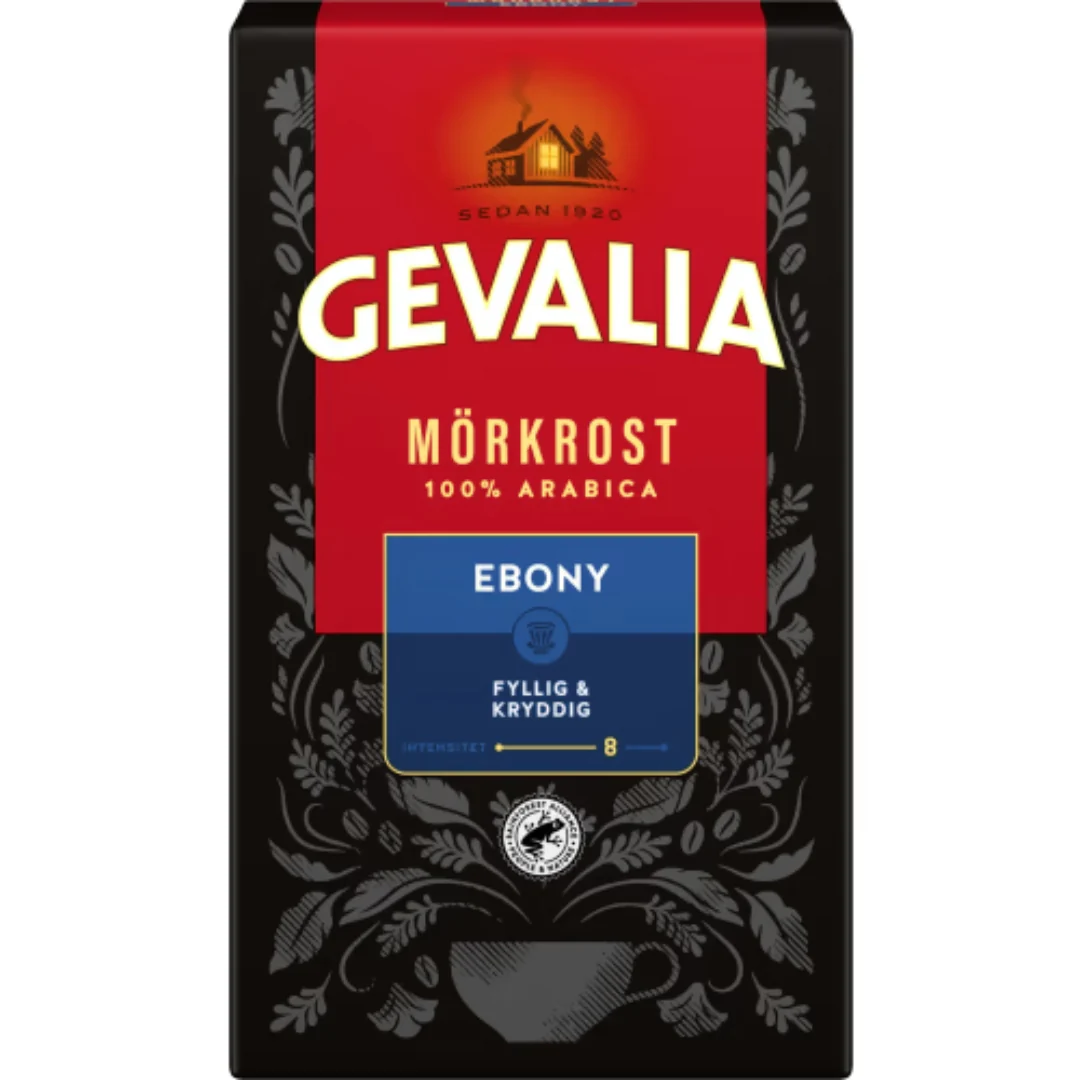Gevalia Ebony Mörkrost Bryggkaffe - Dark Roast Coffee 425g