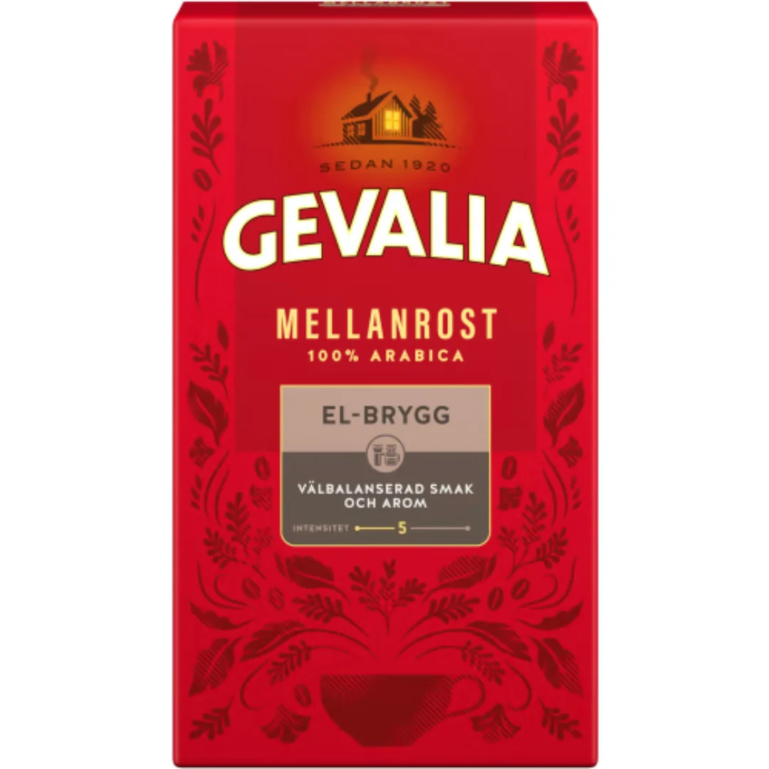 Gevalia El-brygg Mellanrost Bryggkaffe - Medium Roast Coffee for Electric Coffee maker 450g