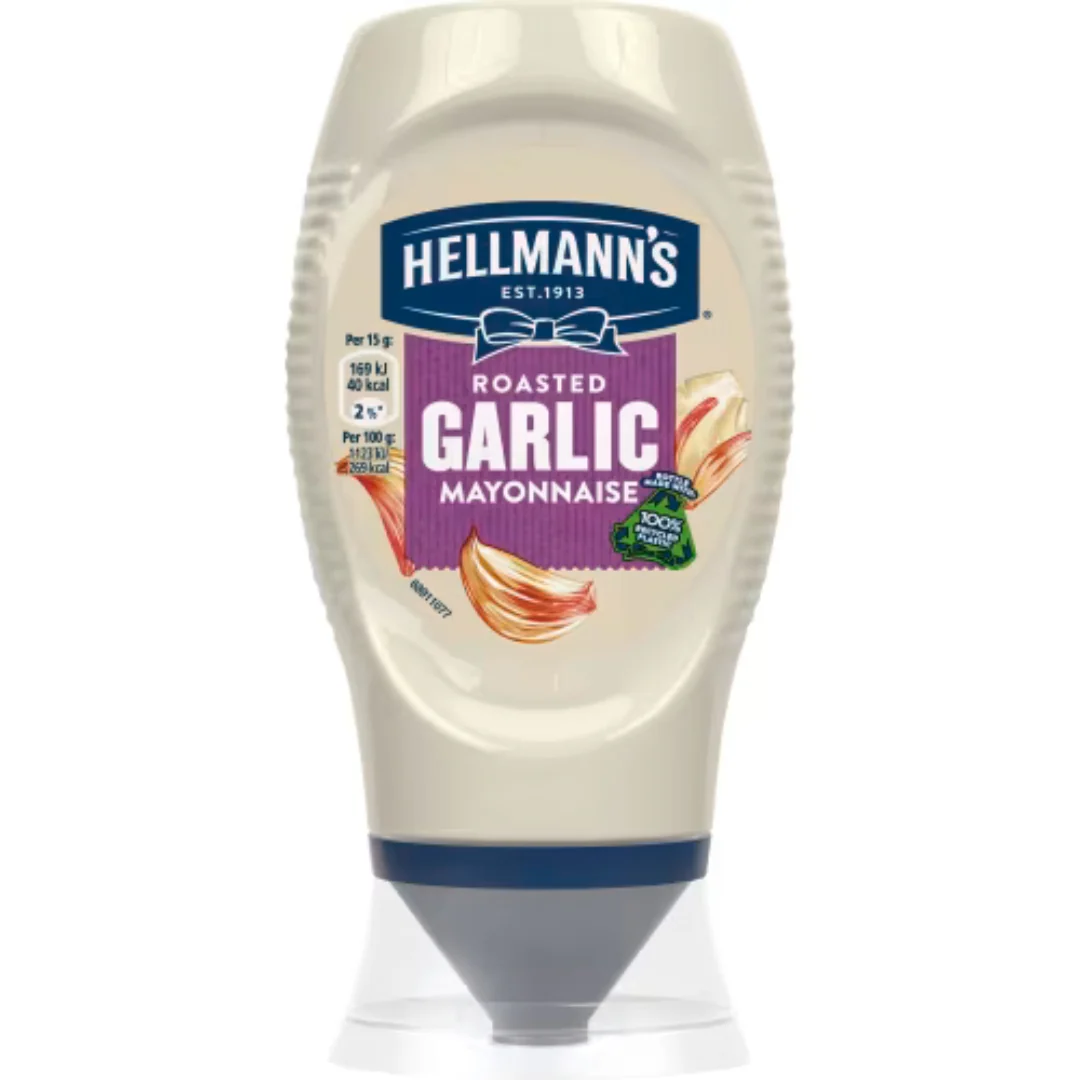 Hellmann's Roasted Garlic Mayonnaise - Garlic Mayonnaise 250ml