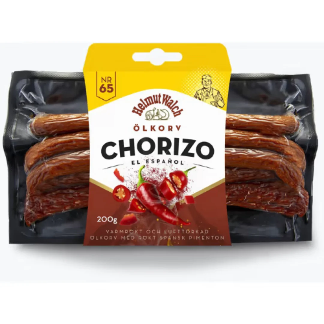 Helmut Walch Chorizo Ă–lkorv - Medium-Spiced Beer Sausage with Smoked Paprika and Garlic 200g