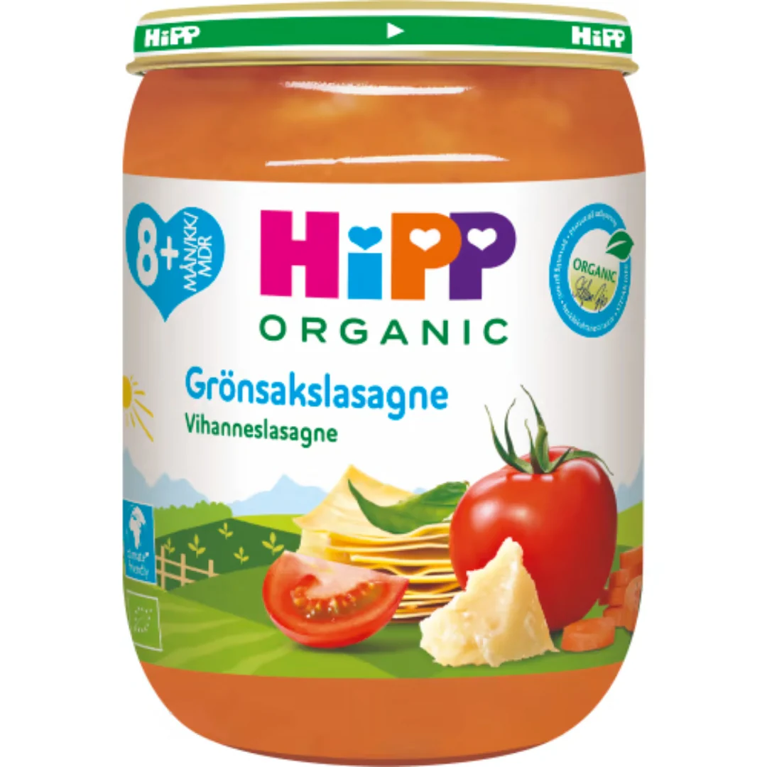 Hipp Grönsaklasagne 8 MÄnader - Organic Vegetable Lasagne 190g