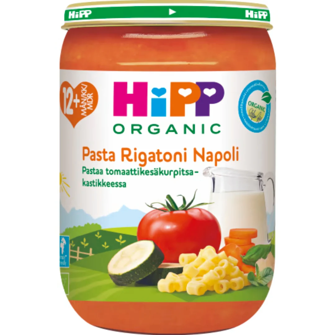 Hipp Pasta Rigatoni Napoli 12 MÄnader - Organic Pasta Rigatoni Napoli 220g