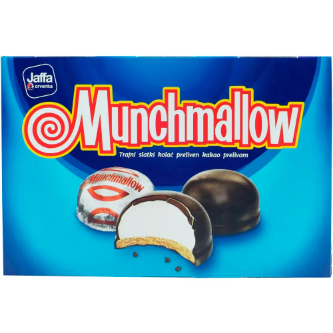 Jaffa Munchmallow Dessert - Soft Marshmallow topping on a Biscuit base 105g