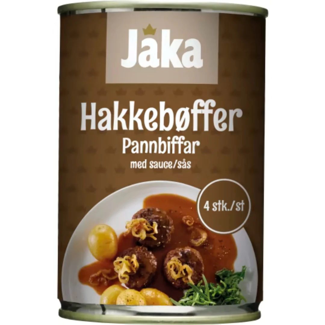 Jaka Pannbiff i SÄs - Pan-Fried Beef Patties in Sauce 410g