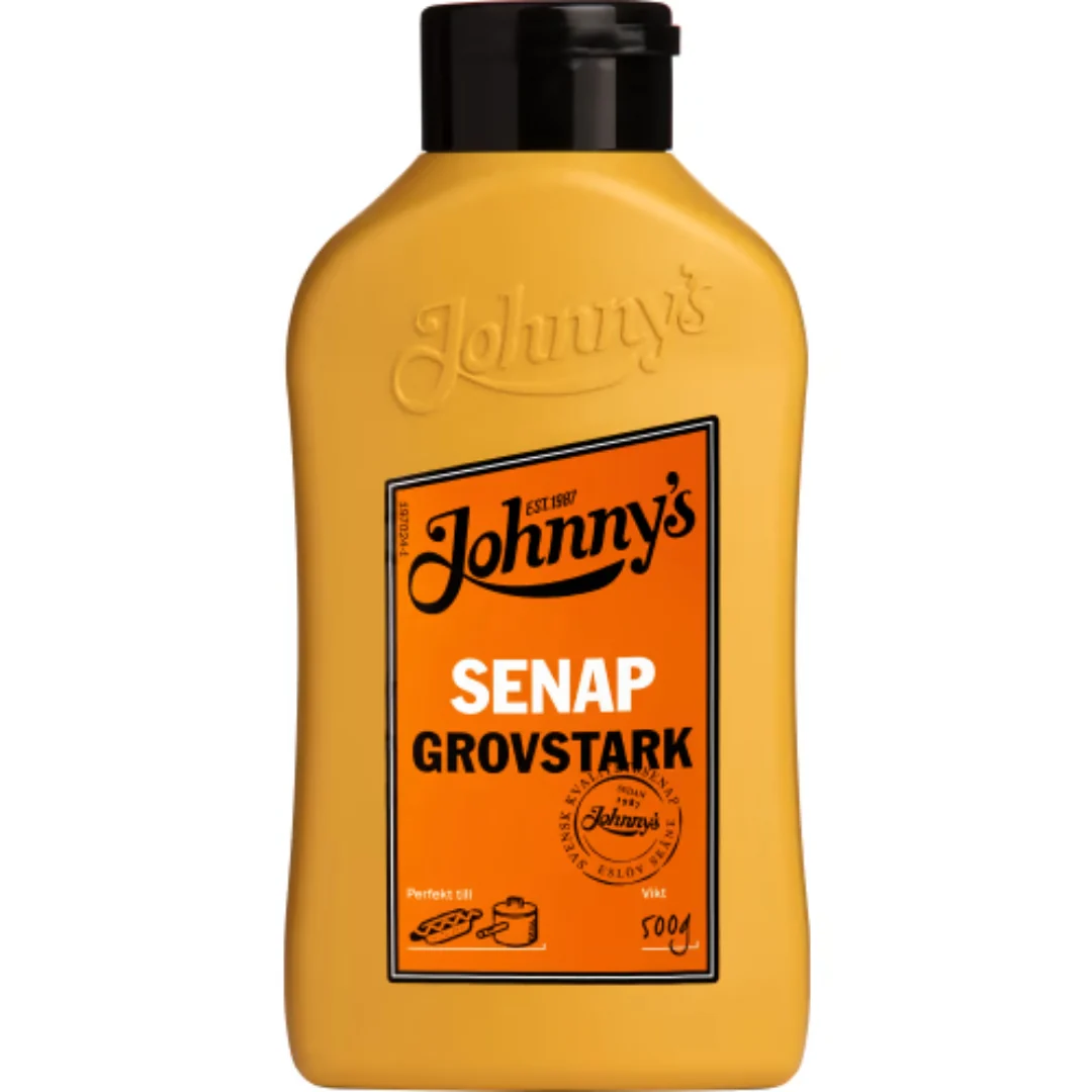 Johnny's Senap Grovstark - Coarse & Strong Mustard 500g