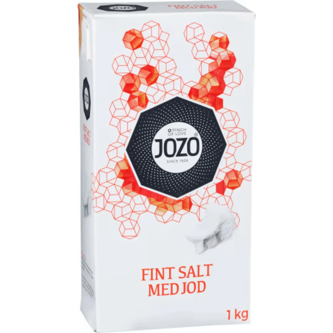 Jozo Salt med Jod - Fine-Grained Table Salt with Iodine 1kg